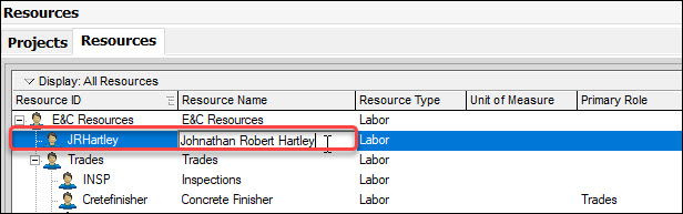 Adding a New User in P6 Professional